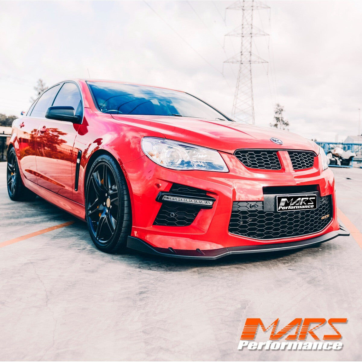 Matt Black Front Bumper Bar Lip Spoiler for HSV GEN-F GTS & Maloo GTS Bodykit VF