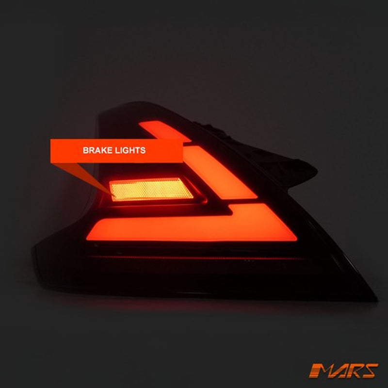 Smoked Full LED Tail Lights with Sequential Indicator for Nissan Z34 370Z 08-21