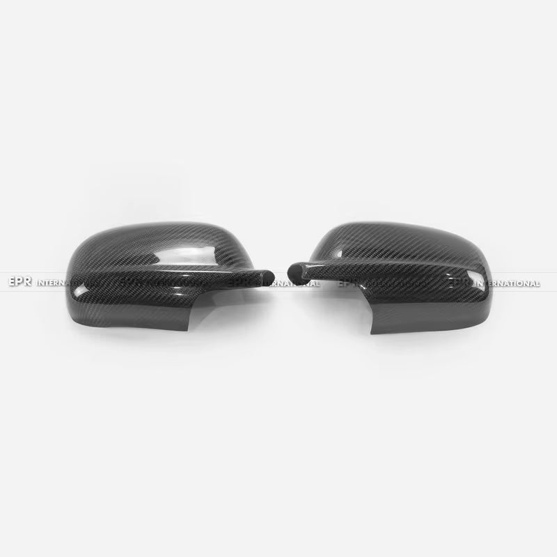 For Nissan Skyline R34 Carbon Fiber Mirror Covers - OEM Style Side Mirror Caps 1999-2002