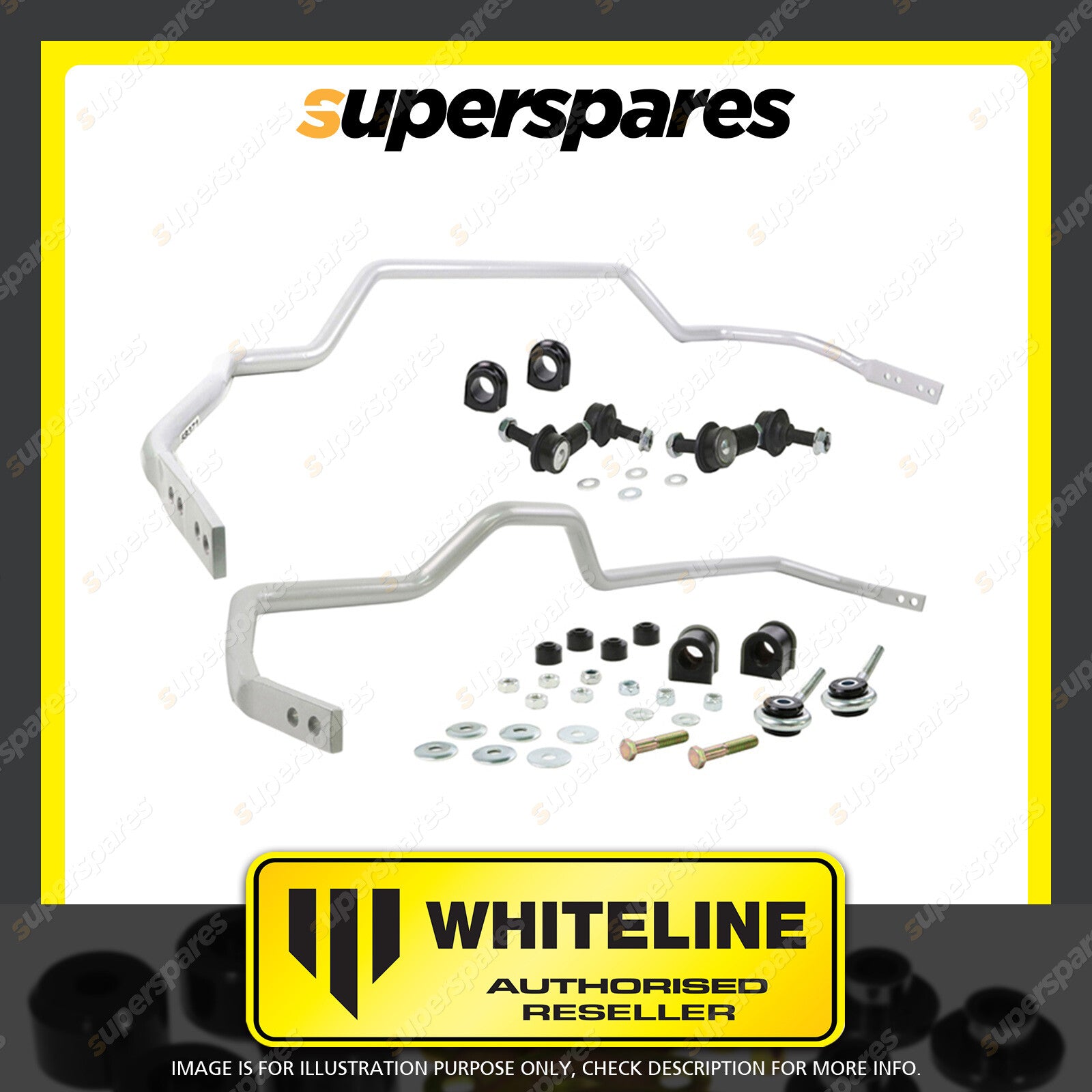 Whiteline F & R Sway Bar Vehicle Kit for NISSAN SKYLINE R33 R34 STAGEA RWD WC34