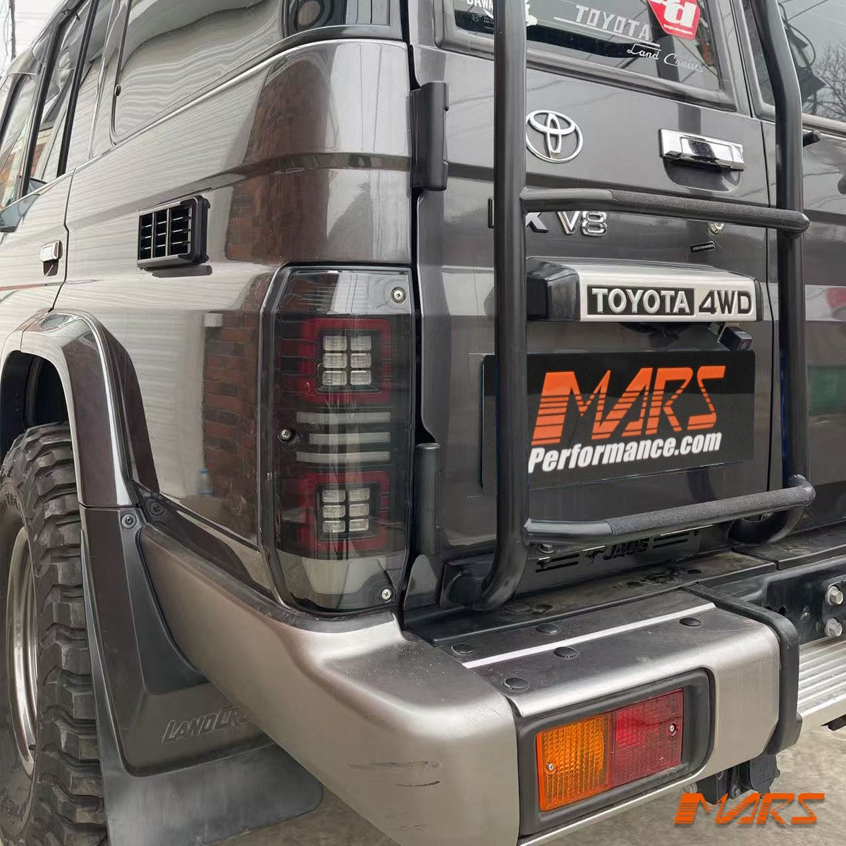 Smoked LED Tail Lights Sequential for Land Landcruiser 70 Series FJ76 LC76 07-25
