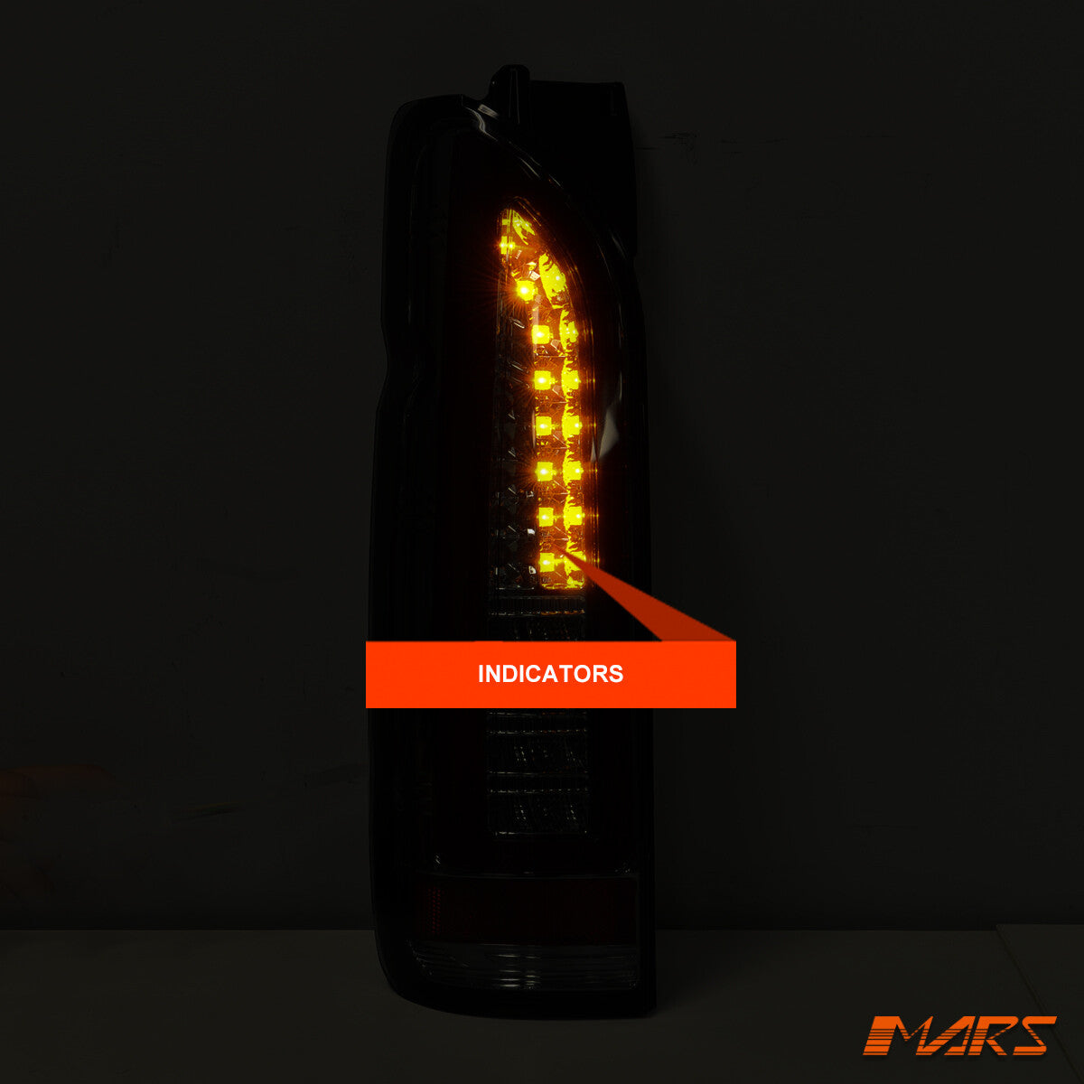 Smoked Black Full LED 3D Stripe Tail Lights for Toyota Hiace VAN 05-18 Taillight