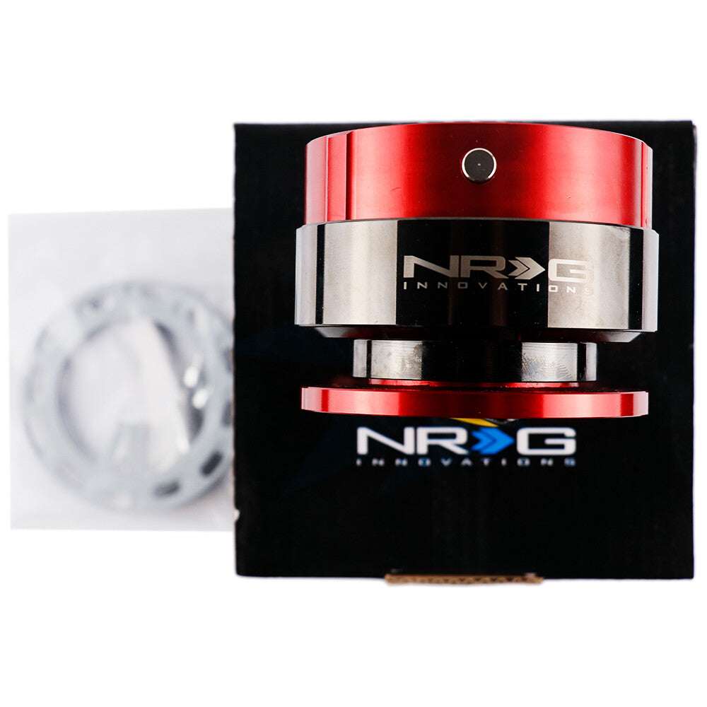 DING Sound NRG Gen 2.0 Steering Wheel Quick Release (Red Body/Black Ring)