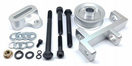 Alternator Conversion Bracket SILVER for SR20 to Use LS1 140Amp Alternator