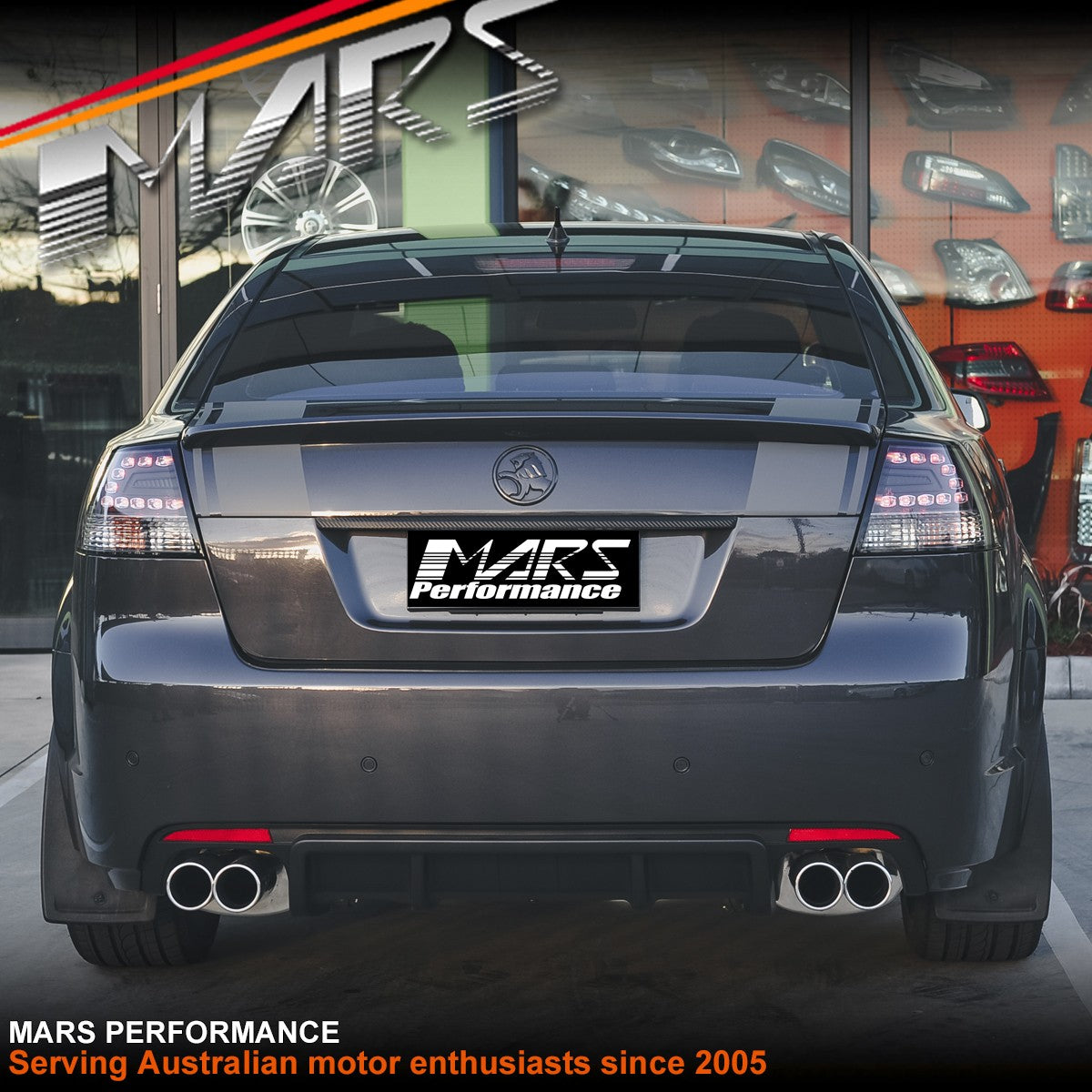 Black LED Tail Lights for Holden Commodore VE Sedan Omega SV6 SS-V Series 1 2