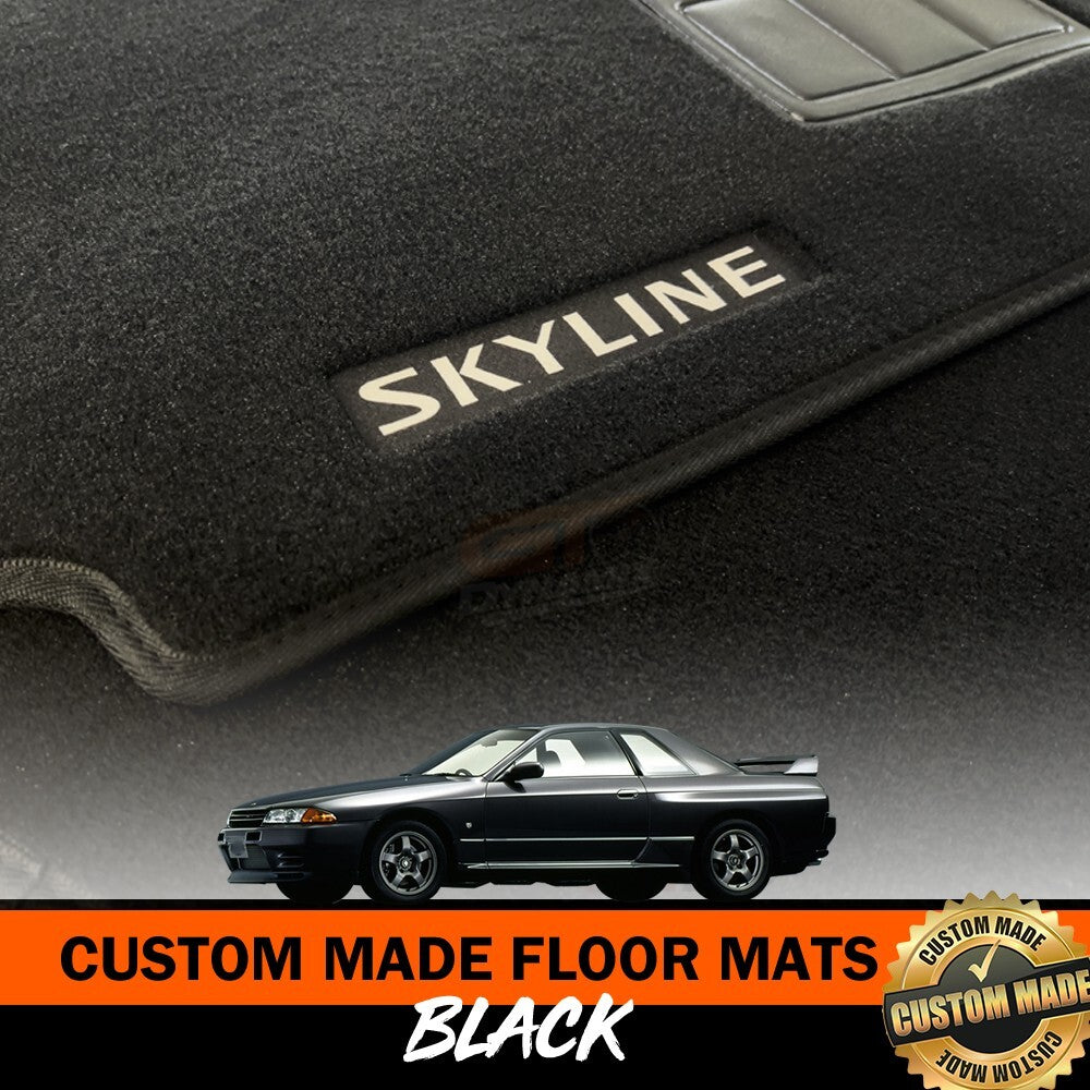 Front Custom Floor Mats + DASH MAT Nissan R32 Skyline GTS-T GTS GT-R 1989-93