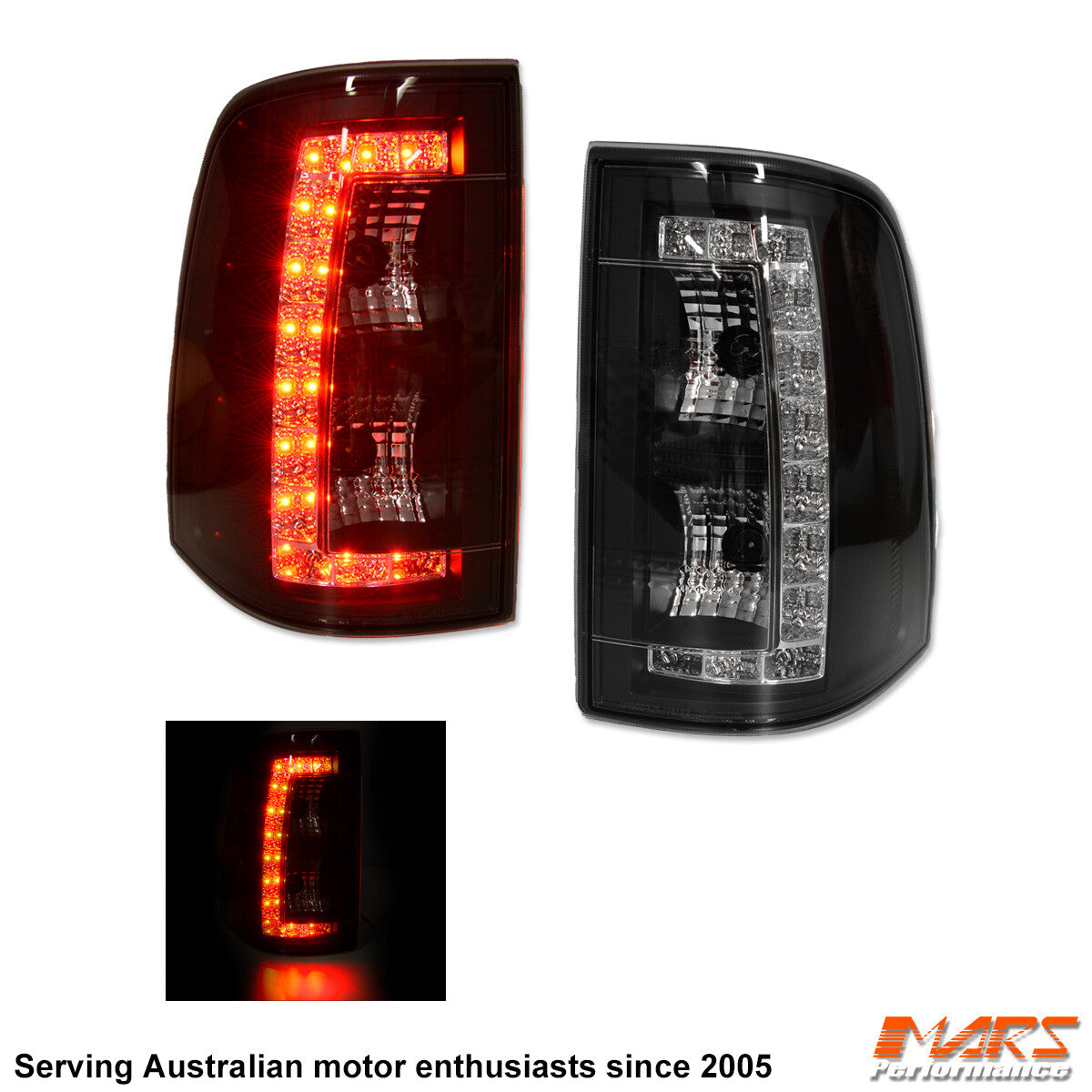 Black LED Tail Lights Ford FG Falcon UTE XR6 XR8 Turbo R6 FPV GS F6 Pursuit