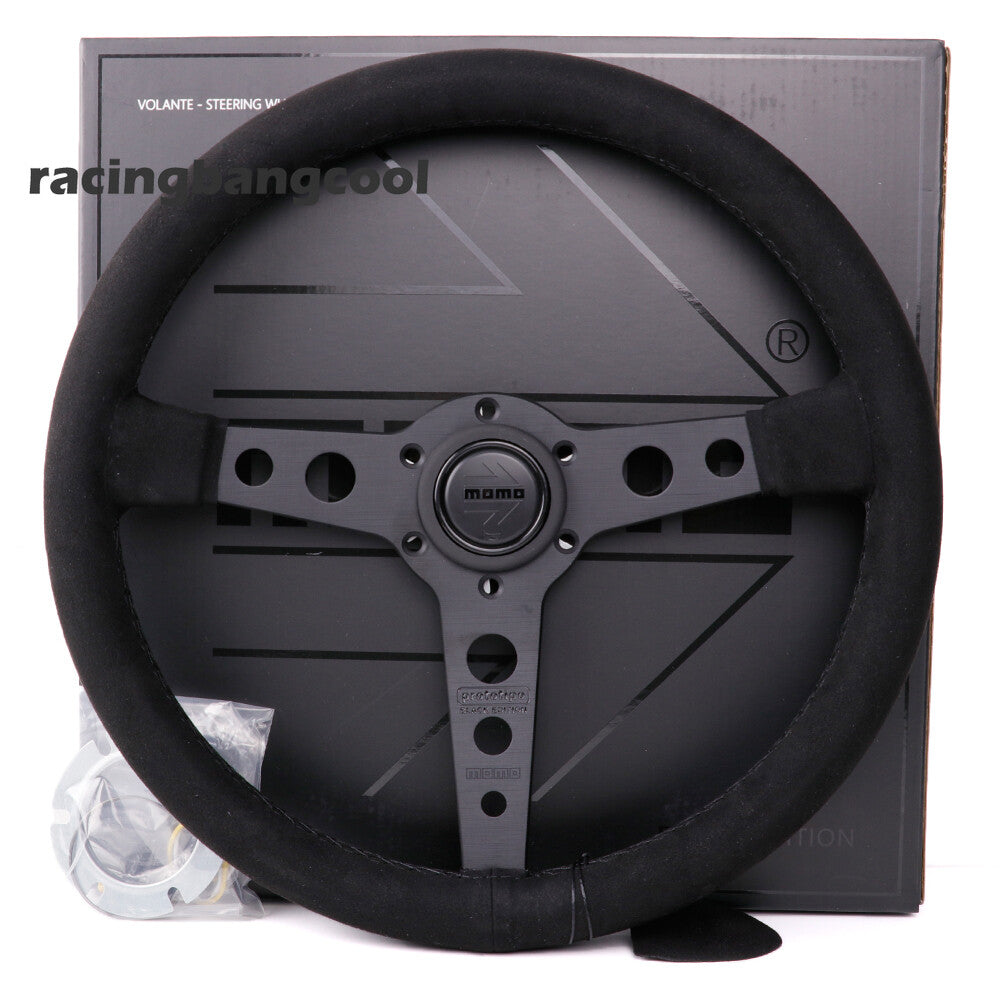 MOMO P5 BLACK EDITION Prototipo 350Mm/14Inch Suede Sport Steering Wheel