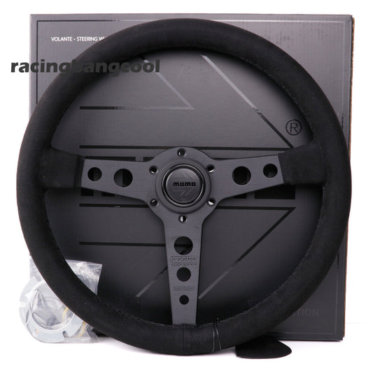 MOMO P5 BLACK EDITION Prototipo 350Mm/14Inch Suede Sport Steering Wheel