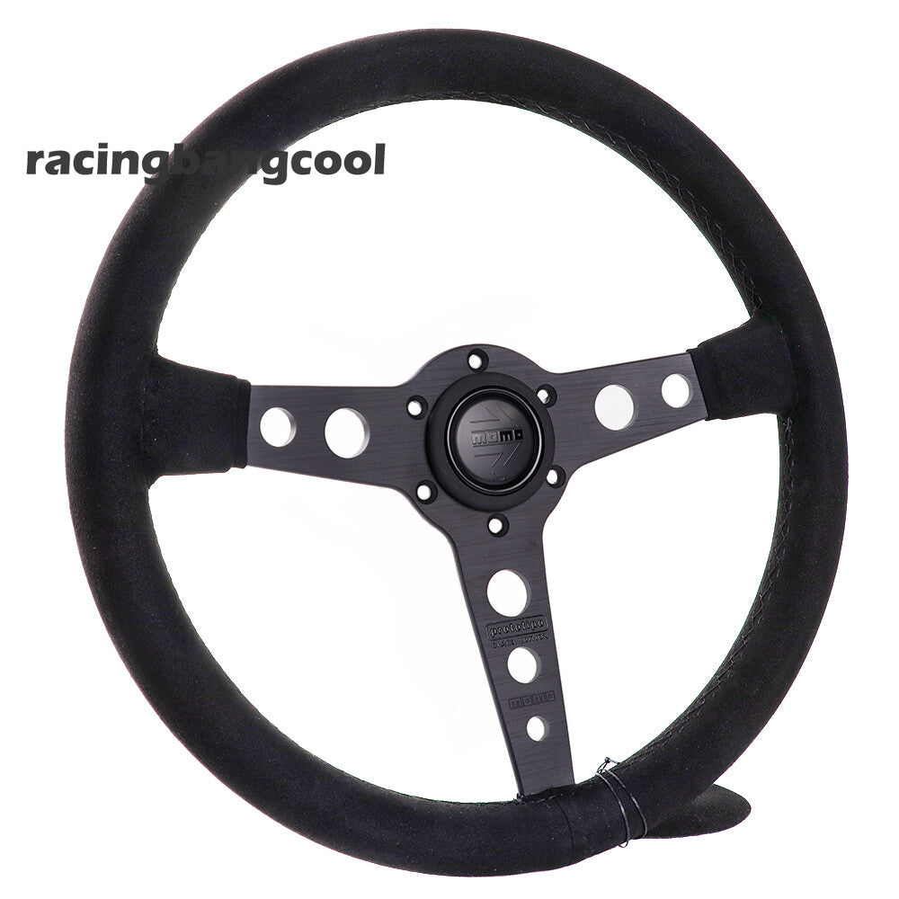 MOMO P5 BLACK EDITION Prototipo 350Mm/14Inch Suede Sport Steering Wheel