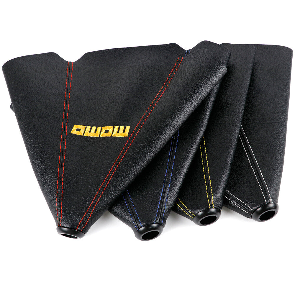 MOMO Manual Car Pvc Leather Gear Shift Knob Boot Stick Shifter Gaiter Cover