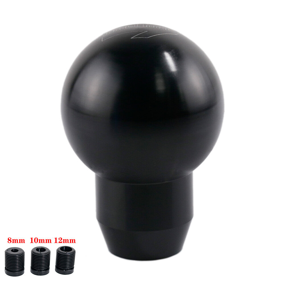 Momo Black Aluminum Alloy Manual Gear Stick Shift Knob Racing Shifter Lever Head