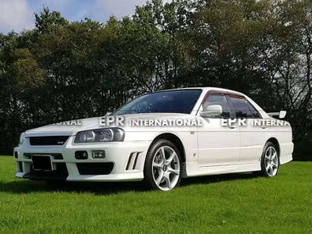 For Nissan Skyline R34 GTT NI Style R-Tune FRP Front Bumper - OEM Fit 1998-2002