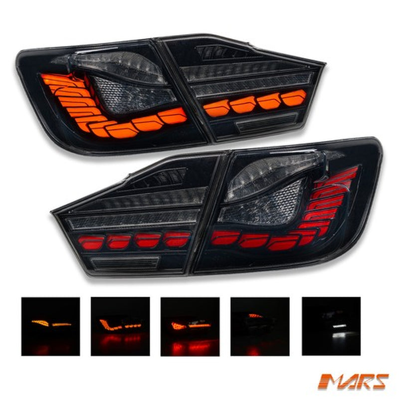 Smoked LED OLED Sequential Indicator Tail Lights for Toyota Aurion 2012-2017