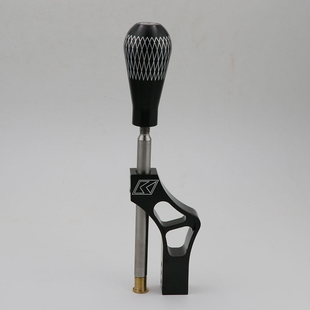 K-TUNED Black Aluminum Gear Shift Knob + Extender Adjustable Shifter Lever