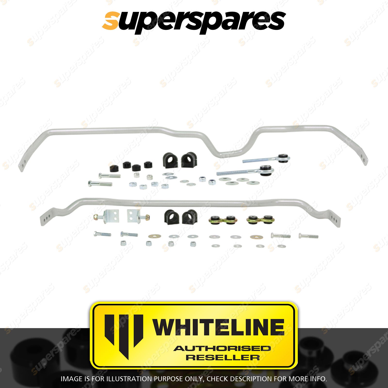 Whiteline F and R Sway Bar Vehicle Kit for NISSAN 180SX SILVIA S13