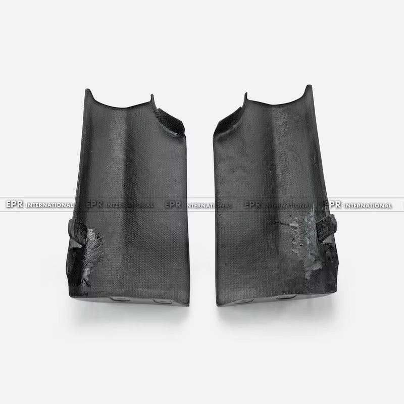 For Nissan Skyline R34 GTR OEM Style Carbon Fender Mug Guards (2PCS) - Front Wheel Arch Covers 1999-2002