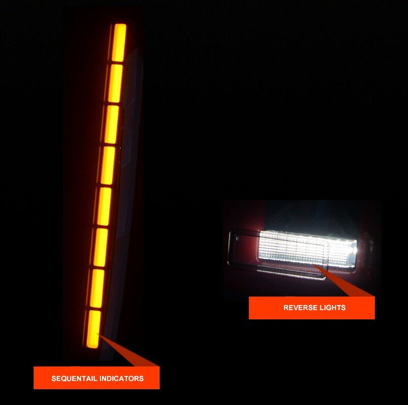 Smoke Full LED Sequential Indicator Tail Lights for MAZDA BT-50 UTE TF 2020-2024