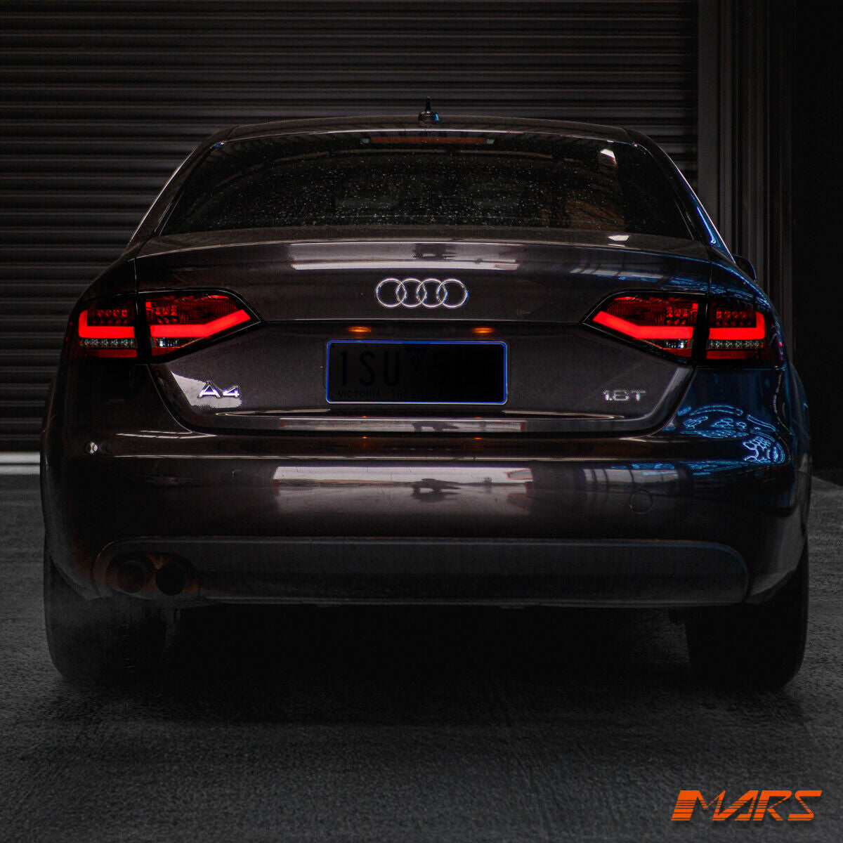 Smoked Red 3D LED Tail Lights for AUDI A4 B8 Sedan -Replace Stock Non LED Lights