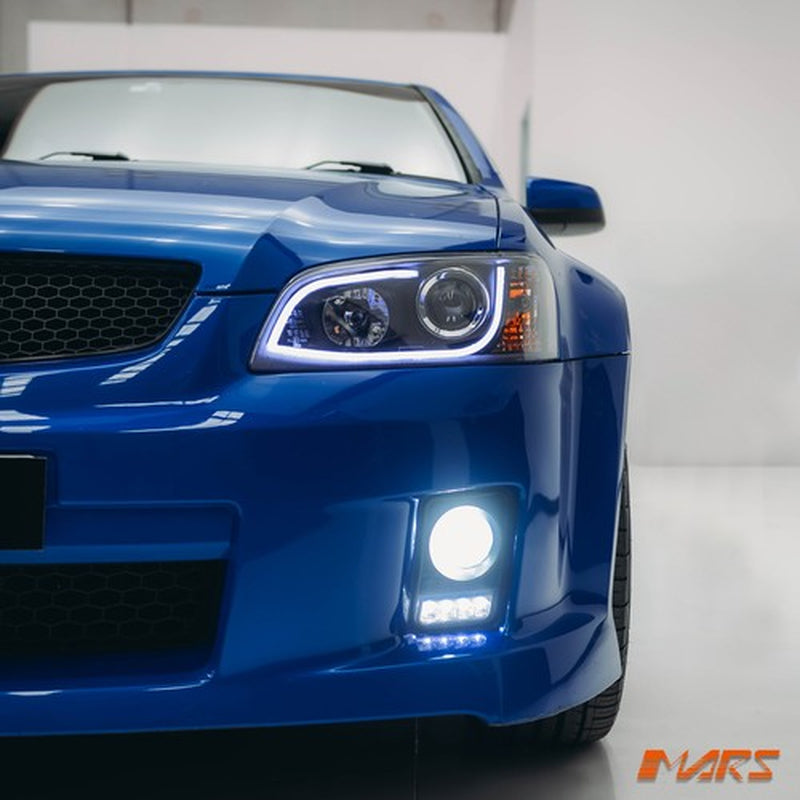 Bumper Bar LED DRL Fog Light Covers for Holden Commodore VE Serie 1 SV6 SSV SS
