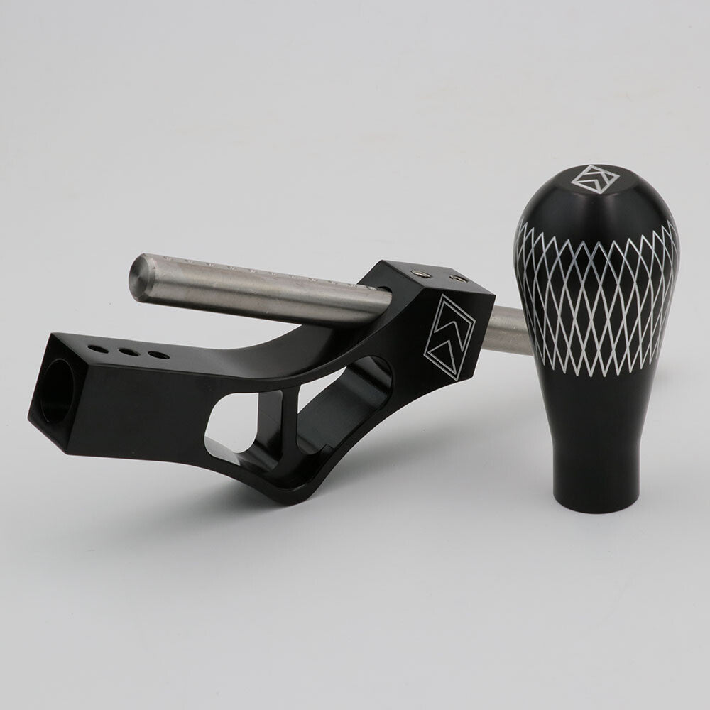 K-TUNED Black Aluminum Gear Shift Knob + Extender Adjustable Shifter Lever
