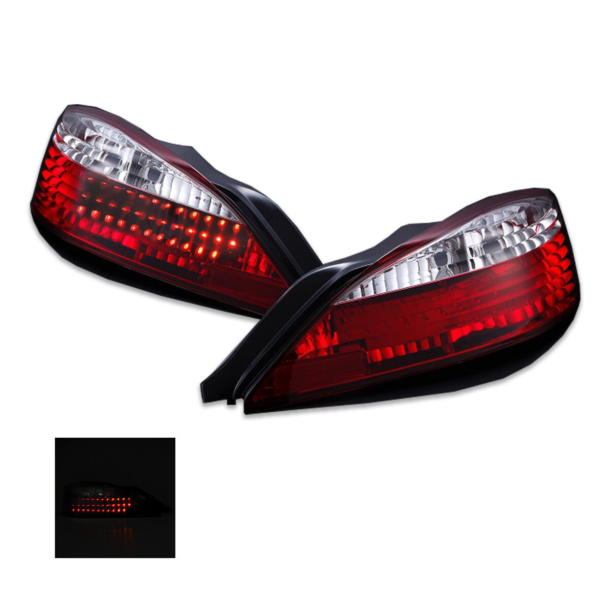 JDM Clear RED LED Tail Lights for NISSAN Silvia 200SX S15 SR20DET Jap Spec Turbo