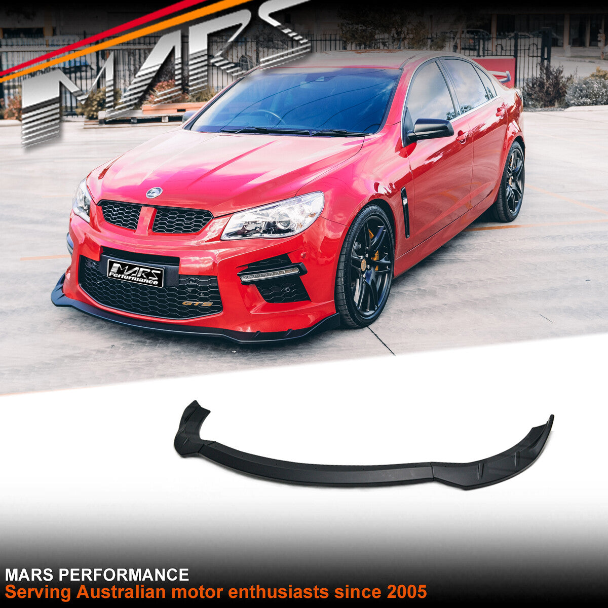 Matt Black Front Bumper Bar Lip Spoiler for HSV GEN-F GTS & Maloo GTS Bodykit VF