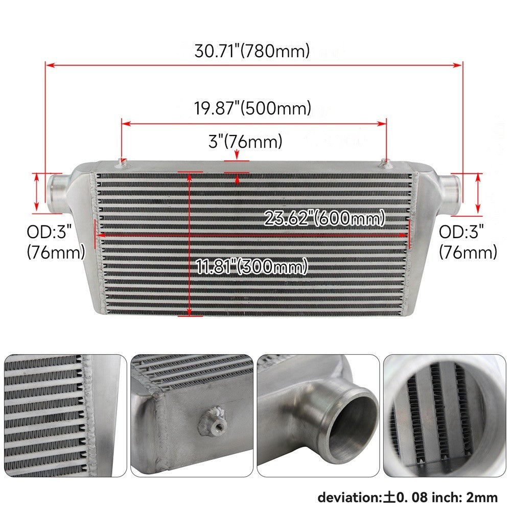 FMIC Intercooler Kit for Nissan Skyline R32 RB20DET R33 GTS R34 GTT RB25DET BK