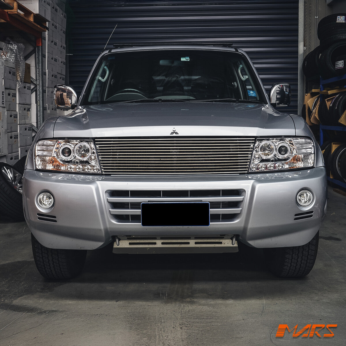Crystal High Power LED Angel-Eyes Head Lights for MITSUBISHI PAJERO 00-06 NM NP