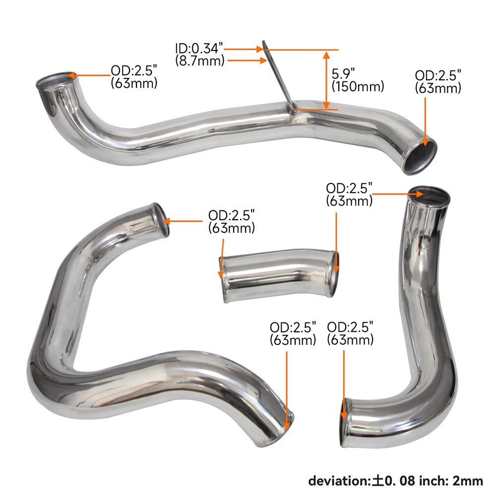 FMIC Intercooler Kit for Nissan Skyline R32 RB20DET R33 GTS R34 GTT RB25DET BK