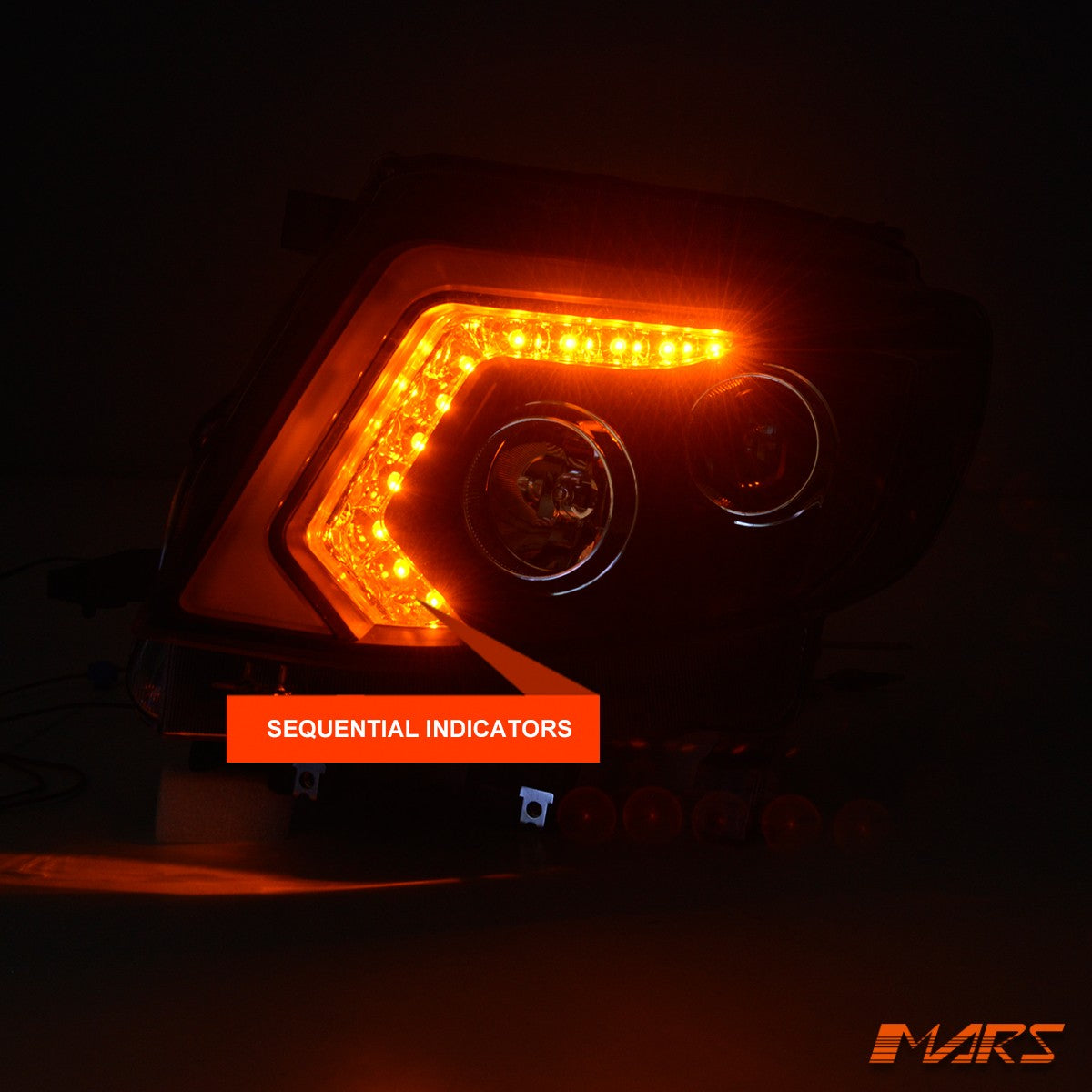 DRL LED Projector Sequential Indicator Head Lights for Ford Ranger PX MK1 11-15