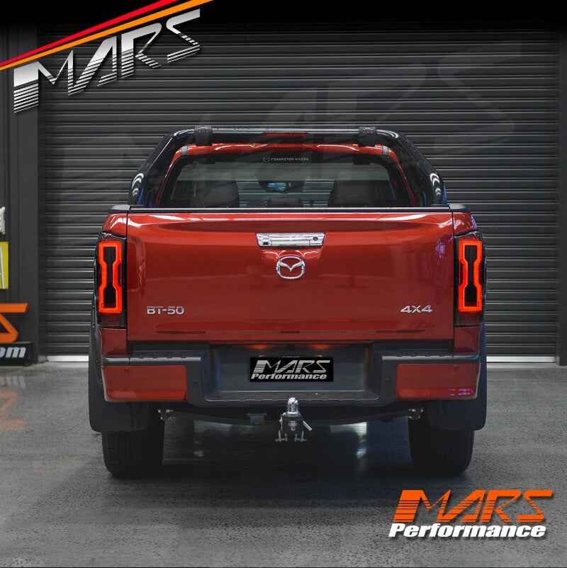 Smoke Full LED Sequential Indicator Tail Lights for MAZDA BT-50 UTE TF 2020-2024
