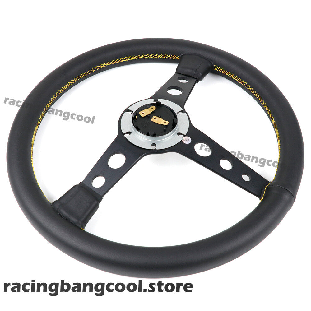 MOMO HOTWHEEL 50Th Anniversary Sport Steering Wheel Genuine Leather