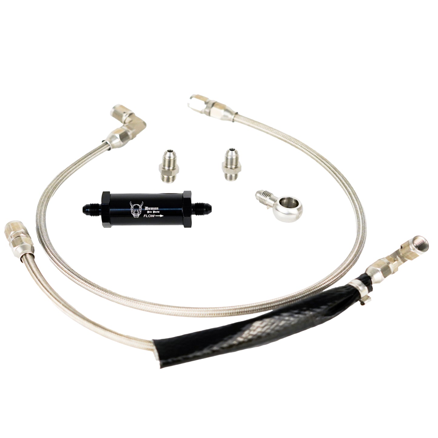 Braided Turbo Oil Feed Line Kit for Ford Falcon BA BF FG FGX 4.0L Barra AN4 Gen2