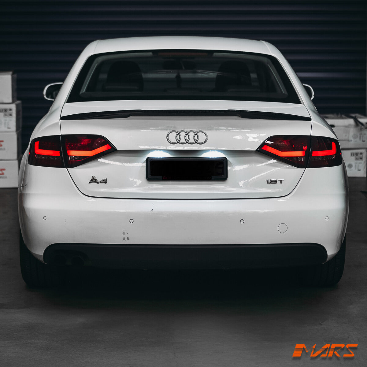 Smoked Red 3D LED Tail Lights for AUDI A4 B8 Sedan -Replace Stock Non LED Lights