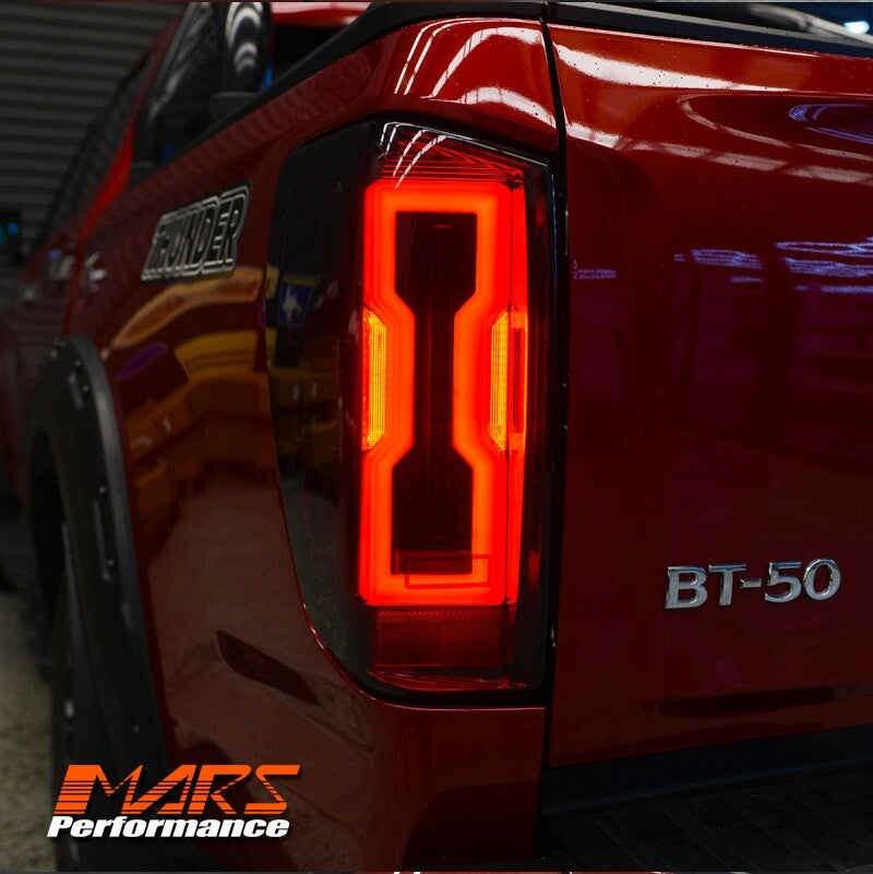 Smoke Full LED Sequential Indicator Tail Lights for MAZDA BT-50 UTE TF 2020-2024