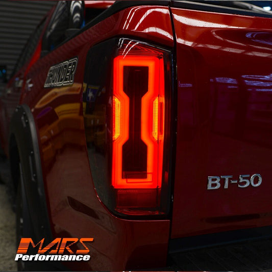 Smoke Full LED Sequential Indicator Tail Lights for MAZDA BT-50 UTE TF 2020-2024