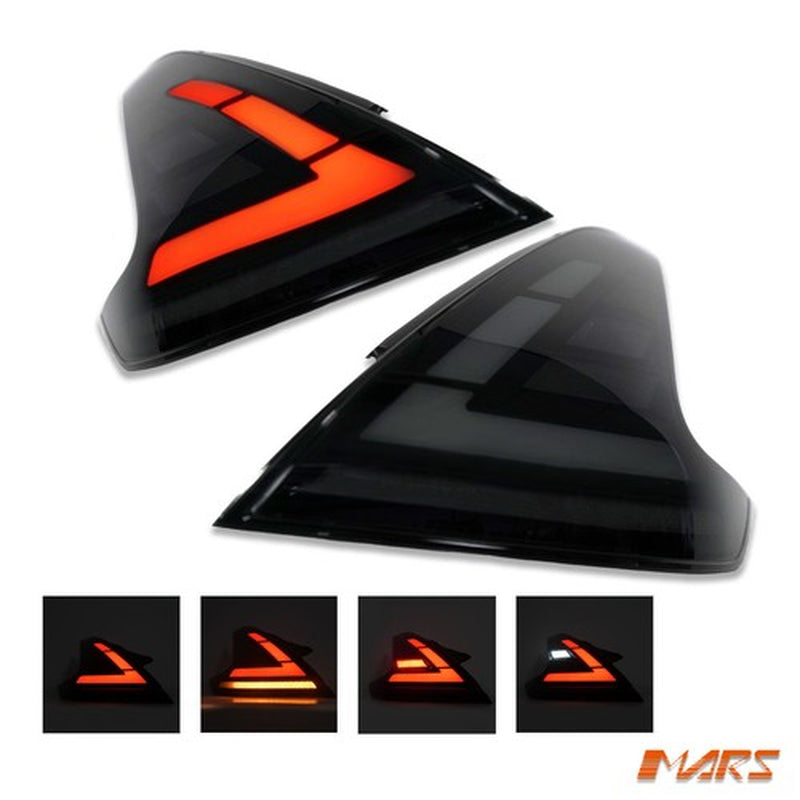 Smoked Full LED Tail Lights with Sequential Indicator for Nissan Z34 370Z 08-21